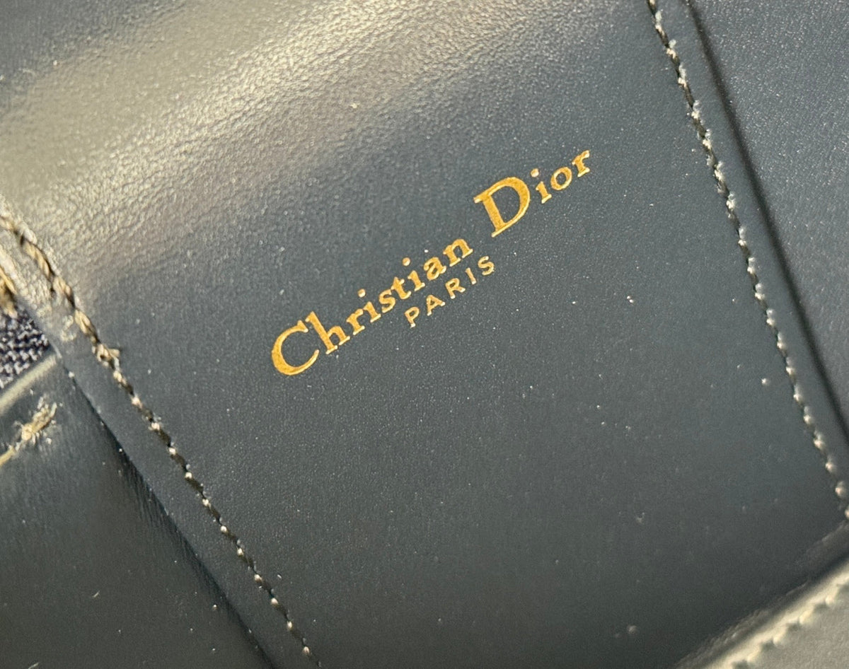 CD Signature Vanity Case 16cm Blue Jacquard