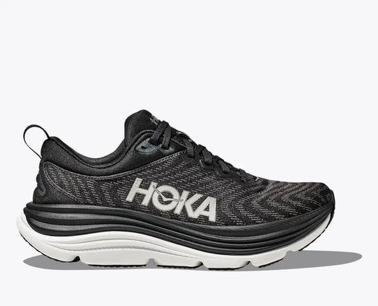HOKA Men's Gaviota 5 - Black / White (Wide)