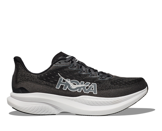 HOKA Men's Mach 6 - BLACK / WHITE (Wide)