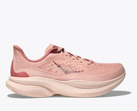 HOKA Women's Mach 6 - ROSE LATTE / BLUSH (Wide)