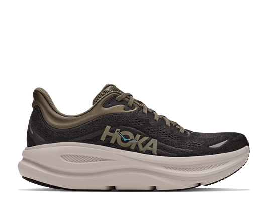 HOKA Men's Bondi 9 - BLACK / RIVER ROCK GREY