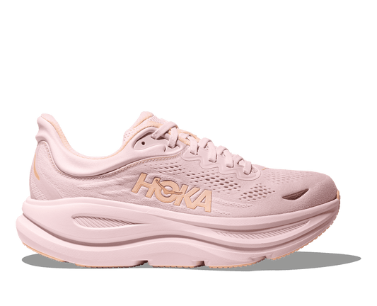 HOKA Women's Bondi 9 - LILAC CREAM / TANGERINE GLOW (Wide)