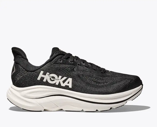 HOKA Men's Clifton 10 - BLACK / WHITE (Extra Wide)